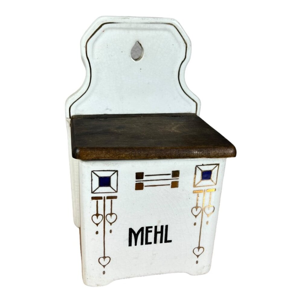 German Flour Container Antique‎